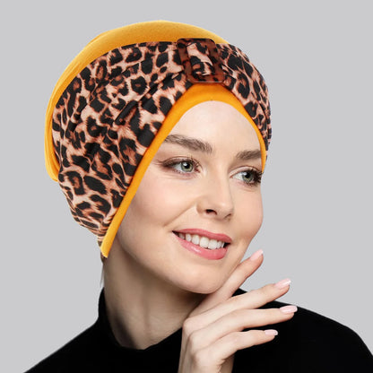 Women Turban Muslim Headscarf Twist Knot India Hat Chemo Cap Bandanas Hair Accessories  Hijab Beanie Bonnet Head Wrap