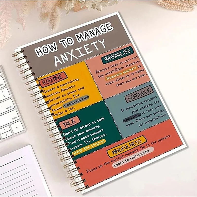 Stress Book, Emotion Regulation Guide, Portable Emotional Regulation Diary For Mental Health At Home And School