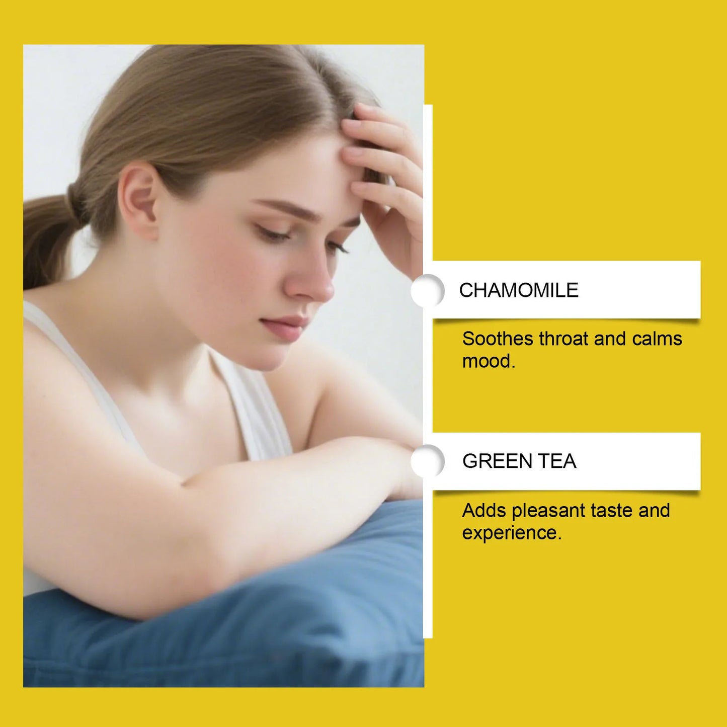 Chamomile Tea - Natural Soothing Herbal Infusion for Sleep | Organic Calming Brew to Unwind & Rest Easy