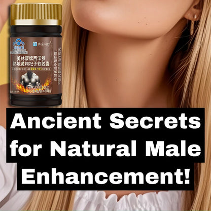 Natural ginseng Prepared Rehmannia Root wolfberry Softgels Male Enhancing Supplement Support Energy & Stamina