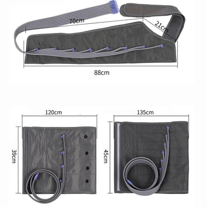 8 Airbag Pressotherapy Air Compression Leg Foot Massager Vibration Infrared Therapy Arm Waist Pneumatic Air Wave Pressure Machin