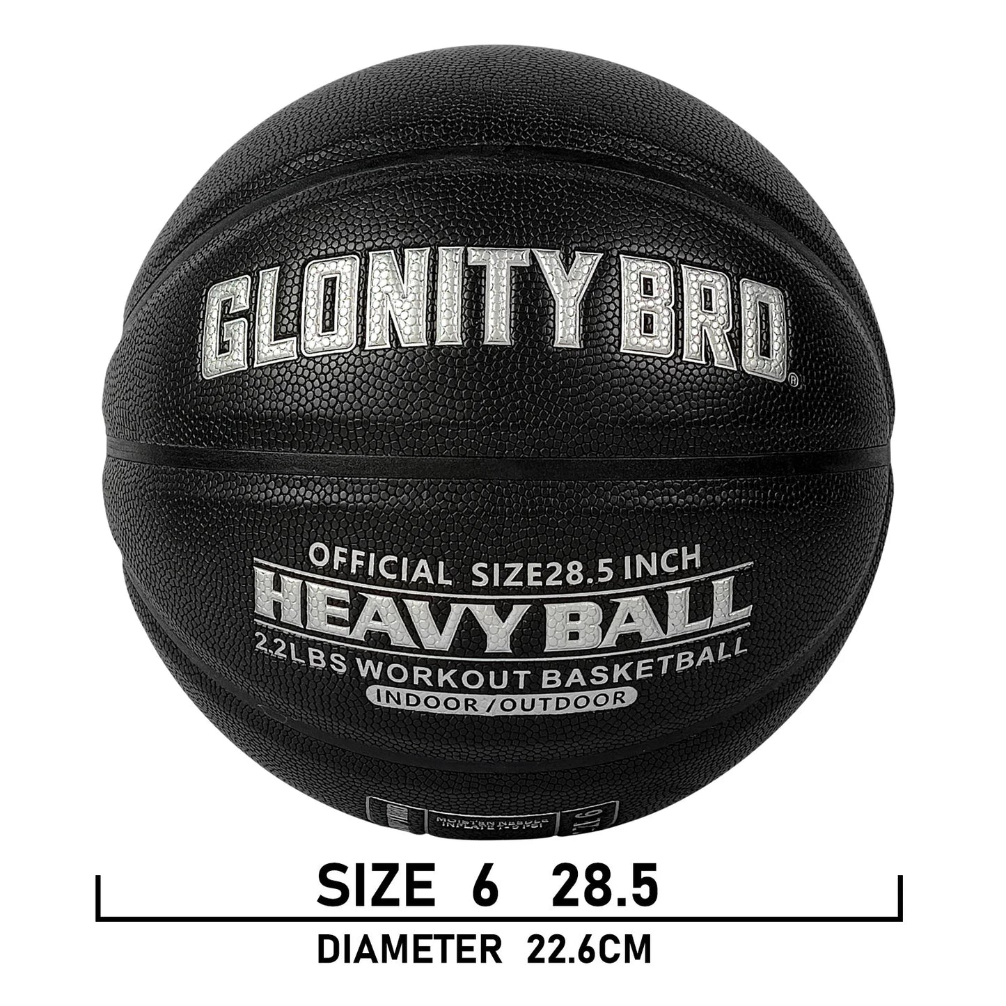 Weighted Training Heavy Basketball 2.2LBS Size 6-28.5''Indoor&Outdoor For Youth&Women Improving Handling Dribbling&Passing Skill