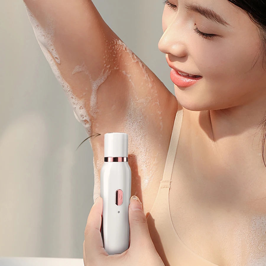 Electric Razor for Women 3 in 1 Lady Shaver Body Hair Trimmer for Armpit Bikini Arm Leg Face Mustache Portable Painless Epilator