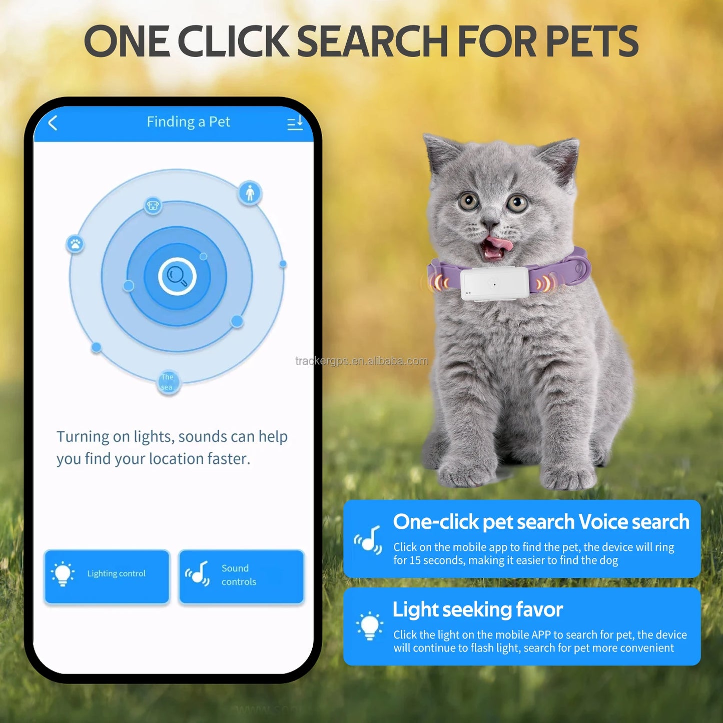 Pet GPS tracker with 4G Sim Card Tracks Pet Activity Sleep Steps with Smart Health tracker for Pet Consignment