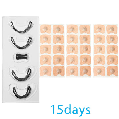 Magnetic Sleep Aid Nasal Kit - 4 Nose Clips & 30 Nasal Strips for Sleep Disorders, Non-irritating Waterproof Breathable, Instant