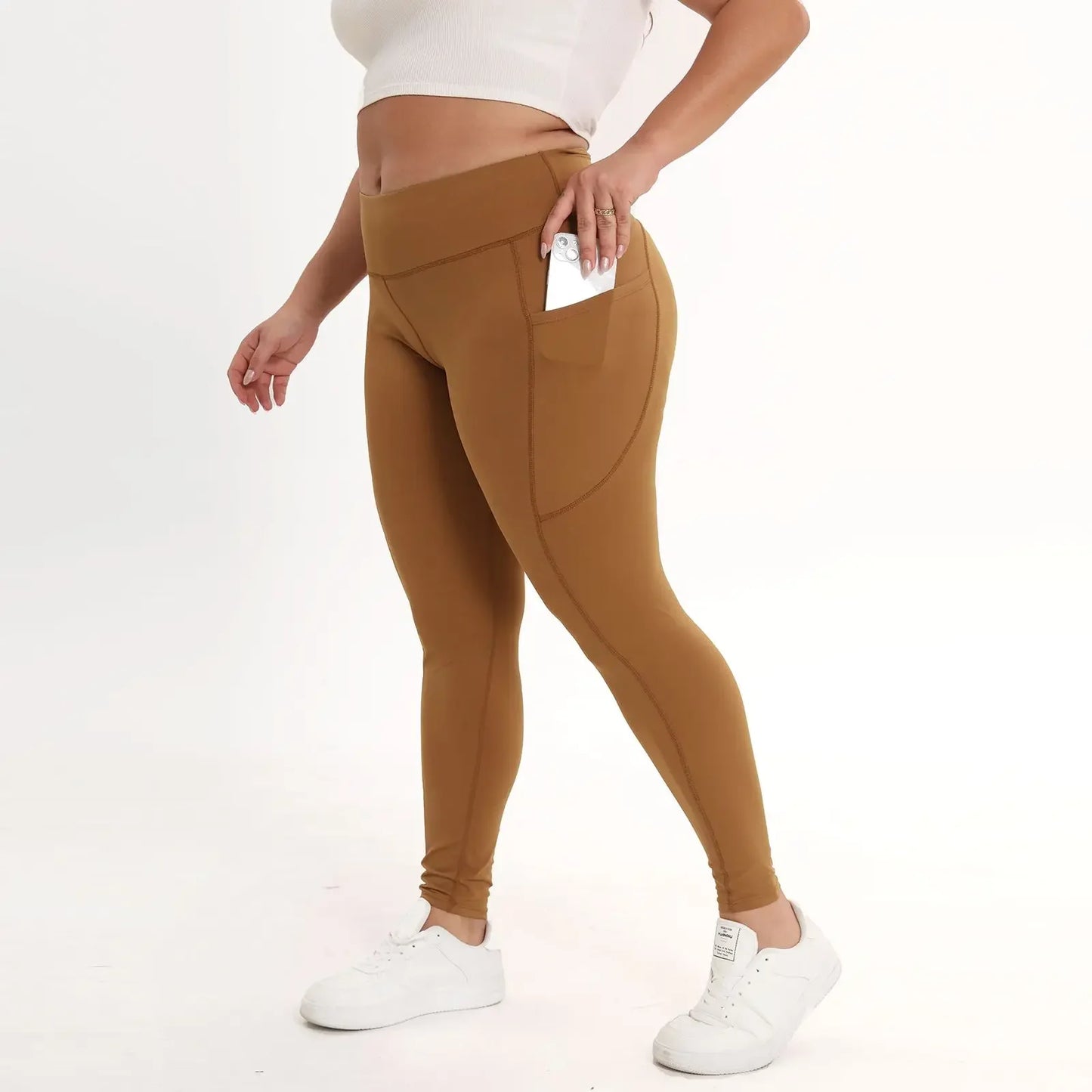 3 Pack Plus Size High Waisted Tummy Control Leggings