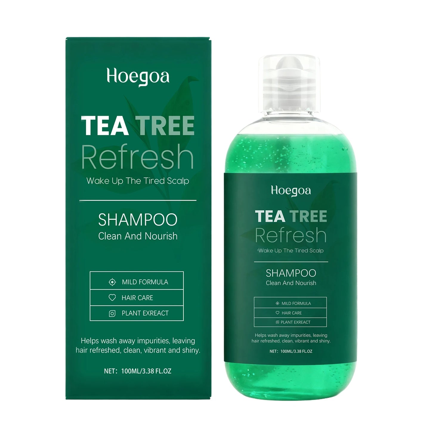 Tea Tree Shampoo Oil Control Cleaning Hair Nourishing Refresh Scalp Strengthen Hair Roots Reduce Dryness Anti Frizz Hair Care