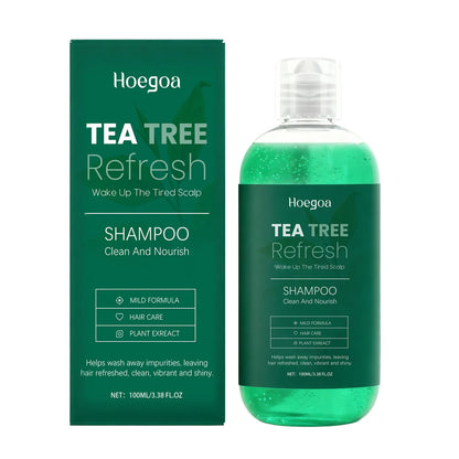 Tea Tree Shampoo Oil Control Cleaning Hair Nourishing Refresh Scalp Strengthen Hair Roots Reduce Dryness Anti Frizz Hair Care