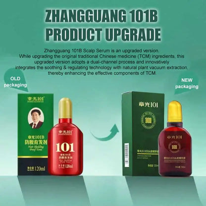 Hair Tonic Zhangguang 101B 101M 120ML Powerful Chinese Medicine Therapy Anti Hair Loss Treatment Essence 100% original