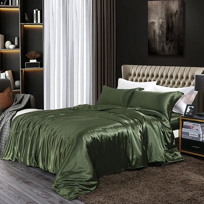 Luxury Solid Color Bedding Set