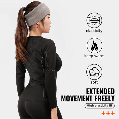 WRELS Men Women Ski Thermal Underwear Sets Sports Quick Dry Warm Soft Tracksuit Fitness Workout Exercise Hiking Travel Underwear