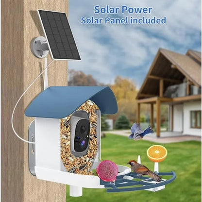 App-controlled Smart Bird Feeder With Camera Ideal Gift For Bird Watchers And Nature Lovers Waterproof Wild Bird House