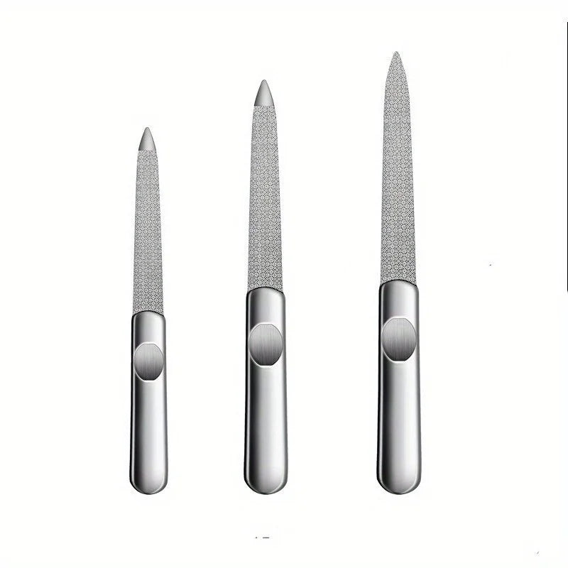 Nail File Stainless Steel Professional Exfoliating Double Sides Sandpaper For Professional Finger Toe Nail Care Tools nail art