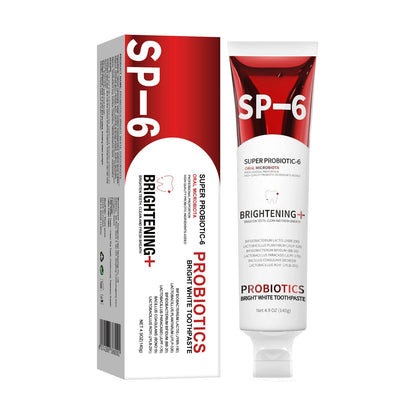 Probiotic SP-6 Toothpaste Whiten teeth Remove plaque Prevent tooth decay Oral cleansing Replenish beneficial bacteria