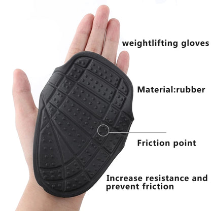 1 Pair Weightlifting Gloves Bench Press Umbbell Grip Kettlebell Rubber Mitten Gloves Gym Fitness Protecting Palm Hand Grip