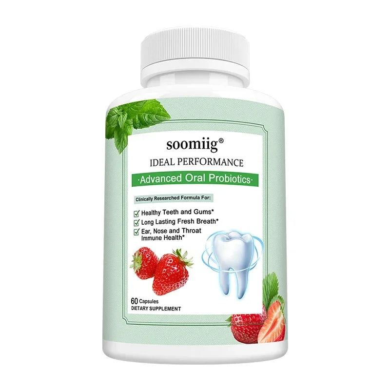 Probiotics for Adults, Best Breath Oral Dental Probiotics for Teeth & Gums, Dry Mouth, Gum Restore, Fresh Breath, Gut Health