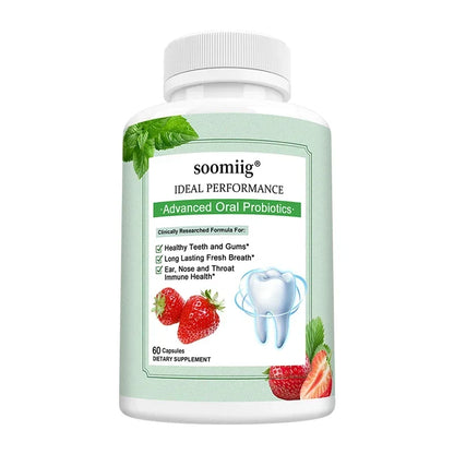 Probiotics for Adults, Best Breath Oral Dental Probiotics for Teeth & Gums, Dry Mouth, Gum Restore, Fresh Breath, Gut Health