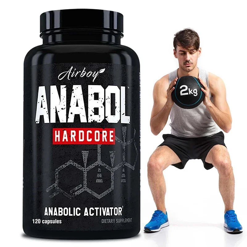 120pcs Anabol Hardcore Supplement - Natural Anabolic Muscle Growth, Enhance Men's Abs, Post-workout Muscle Recovery SupplementSu