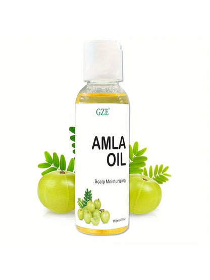 GZE Amla Hair Oil For Healthy Hair Shine and Moisturized Scalp, Indian Hair Oil for Men and Women, Bio Oil for Hair