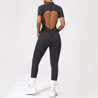 2025 New Style Women Yoga Apparel Workout Suit Gym Clothing Outdoors Sports Suit Short Sleeves Long Pants Suit Fitness Suit Set