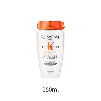 Kerastase Nutritive Bain Satin Shampoo 80/250ml, Gently Cleanses & Replenish Moisture, Shiny, Fine to Medium Dry Hair, Hair Care