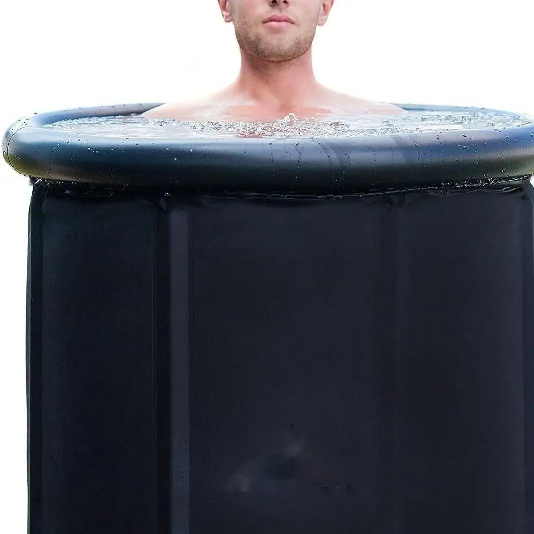 Home folding ice bucket, adult bath ice bucket, PVC cold therapy portable folding ice bathtub, post exercise therapyice bathtub