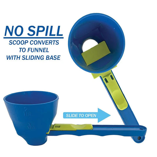 2PCS Creative Protein Powder Scoop with Adjustable Sliding Design Leak-proof Plastic Measuring Spoon for Coffee Kitchen Tools