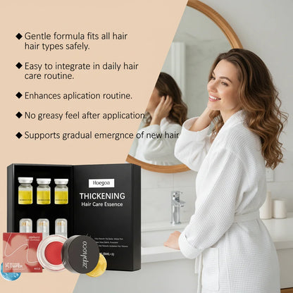Hair Care Kit with Roller Applicator - Comfort Scalp Massage, Long-Lasting Daily Moisturizing & Hair Nourishing