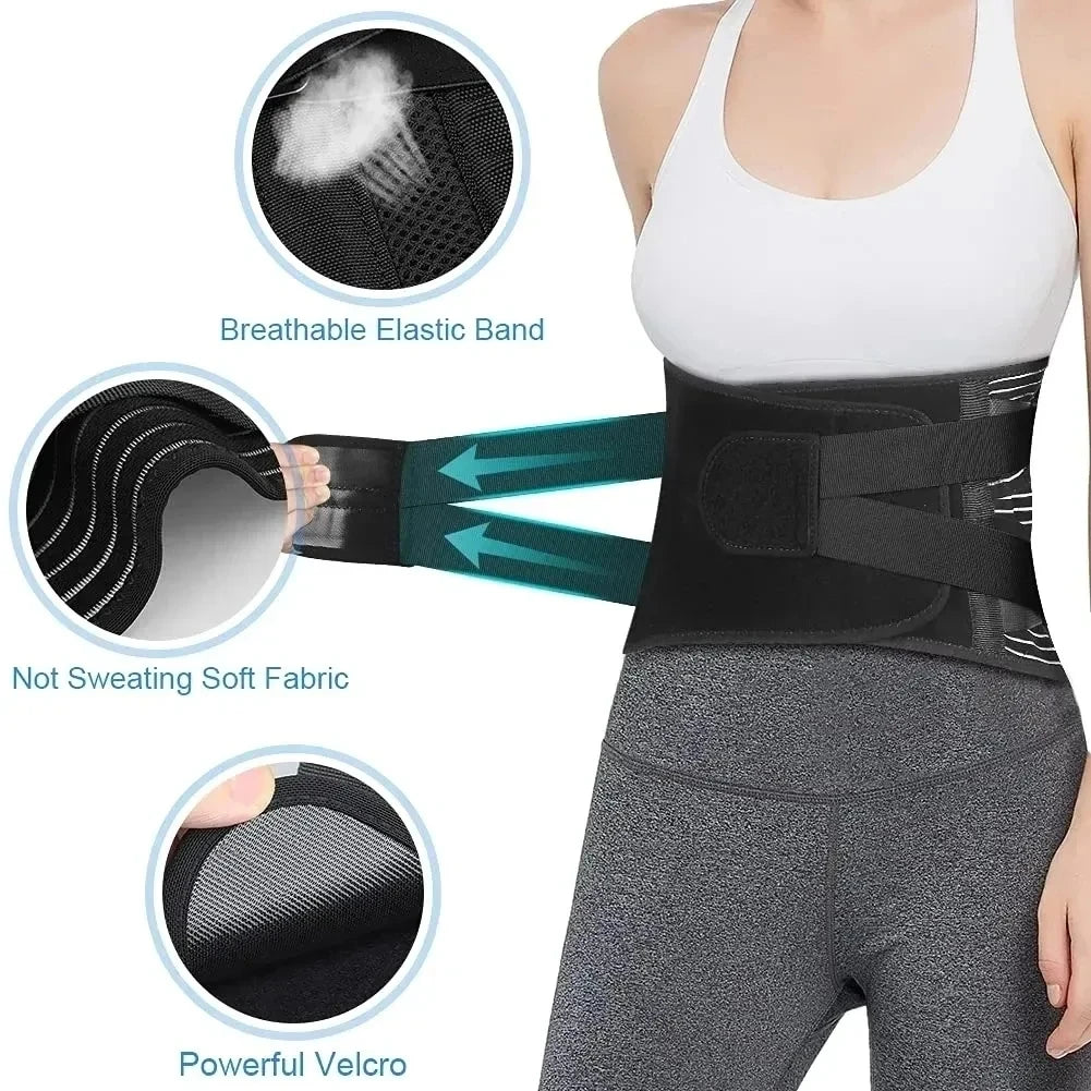 Waist Protector Belt Waist Trainer Spine Support Lumbar Back Belt Waist Support Lumbar Pad Back Orthopedic Corset for Men Women