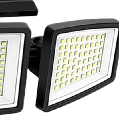 Solar Lights With Remote Motion Sensor 2500 LM Waterproof Lamp 3-Heads Outdoor Solar Yard Lights For Outside Garden Patio Yard