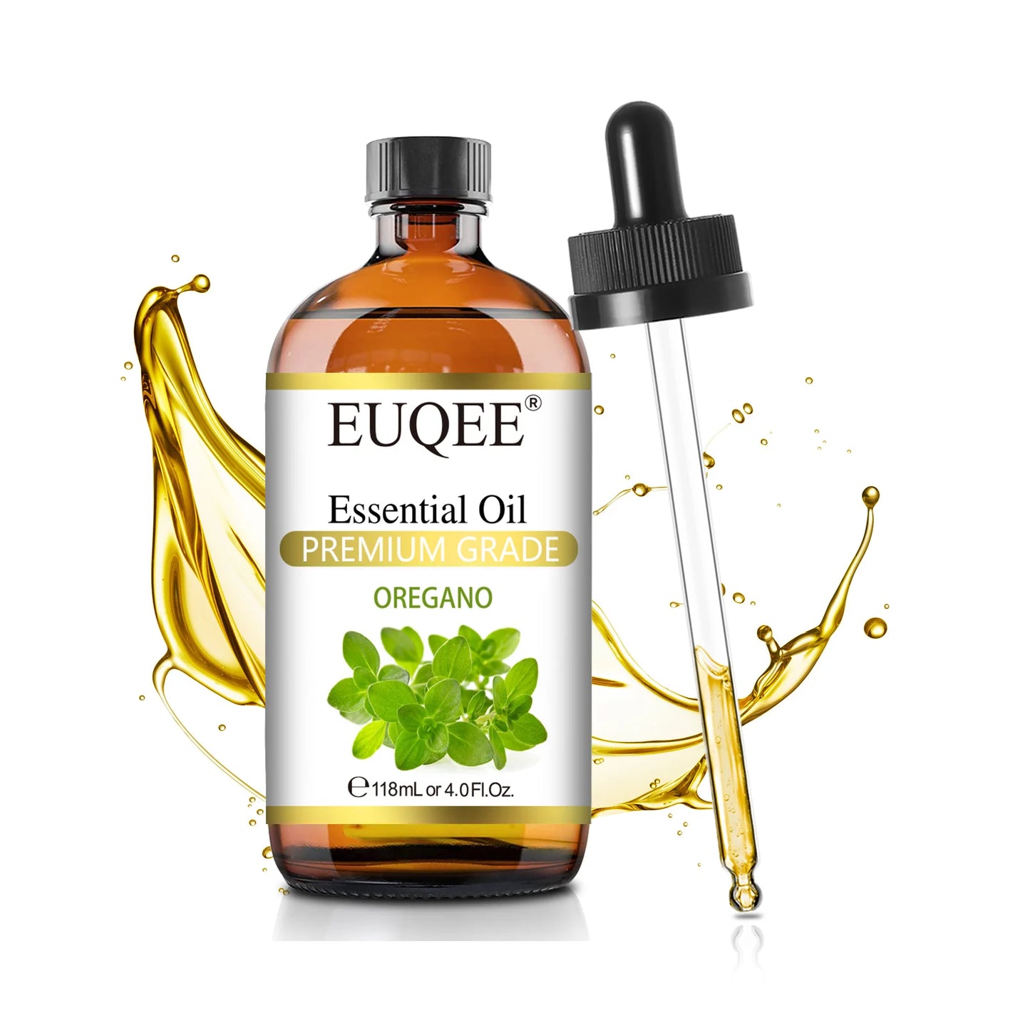 EUQEE 118ml (4 fl. oz) Pure Essential Oil-Sweet Orange Bergamot Cinnamon Lavender Tea tree Premium Aromatherapy Oil for Diffuser