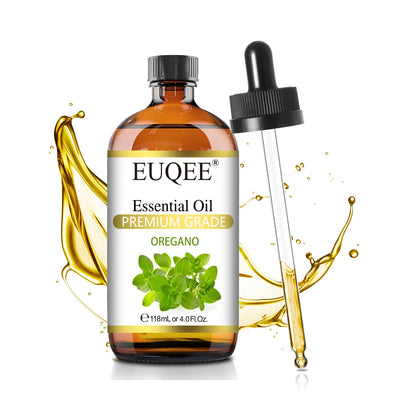 EUQEE 118ml (4 fl. oz) Pure Essential Oil-Sweet Orange Bergamot Cinnamon Lavender Tea tree Premium Aromatherapy Oil for Diffuser