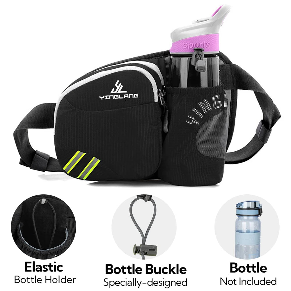 Waist Bag with Water Bottle Holder