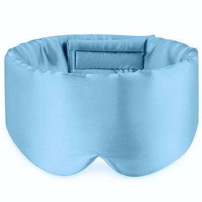 Silk Sleep Mask Soft Pressureless Sleeping Mask 100% Mulberry Silk for Eye Skin Anti Wrinkles,Adjustable Wide Velcro Ear Cover