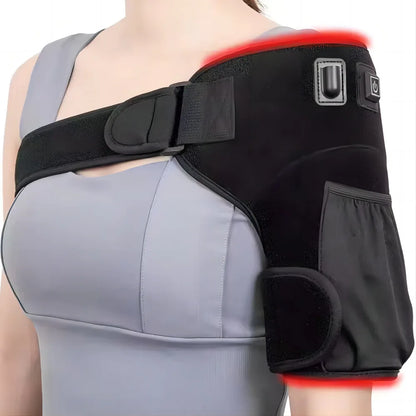 Red Light Therapy Shoulder Brace,660&850nm Infrared Wrap Therapy with Pulse device for Improve Joint Muscle Shoulder Pain Relief