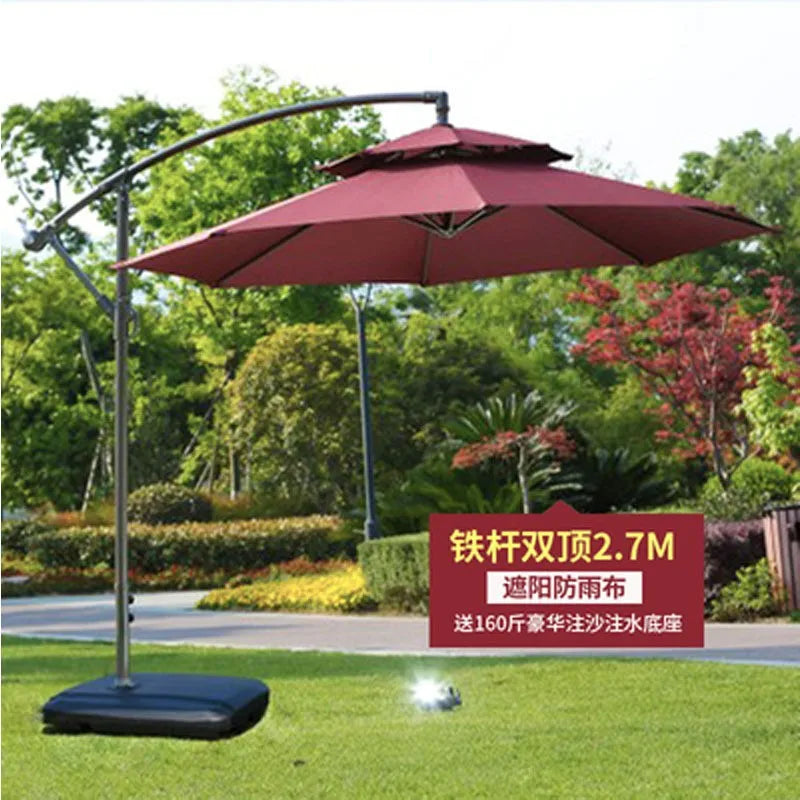 Outdoor villa courtyard garden  balcony sunshade banana  outdoor terrace side  rainproof parasol wholesa