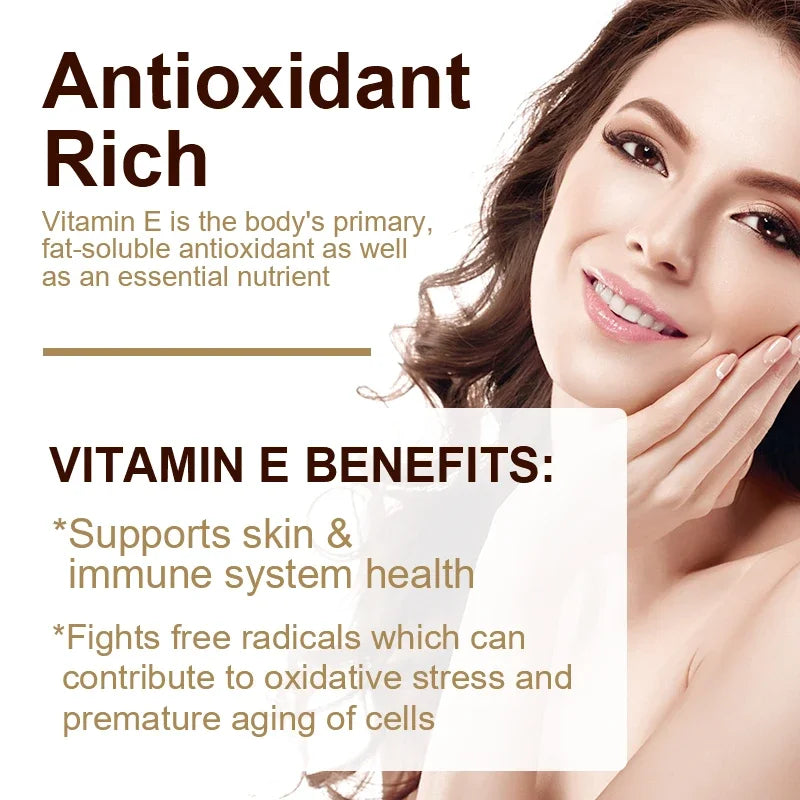 Buy 1 Get 1 Free! Vitamin E 670mg Capsules, Support Skin & Heart Health, Moisturizes from Within, Reduces Scars & Promotes Shine