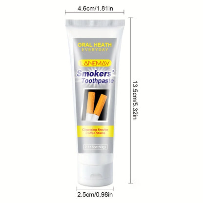 Smokers' Toothpaste for Sensitive Teeth & Gums - Heavy-Duty Cigarette Smoke & Coffee Stain Remover Formula, Enamel, Fresh Breath