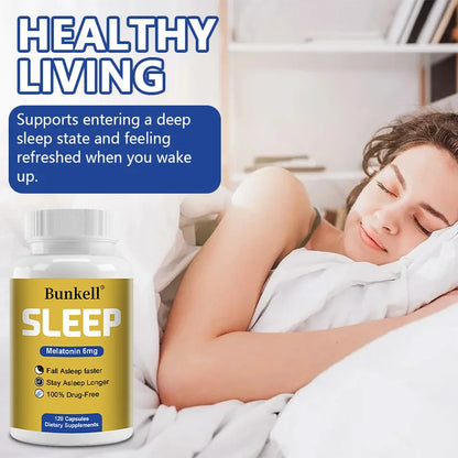 Melatonin Dietary Supplement, 6 Mg, Promotes Relaxation and Sleep Health, Improves Mood Health, and Enhances Sleep Quality