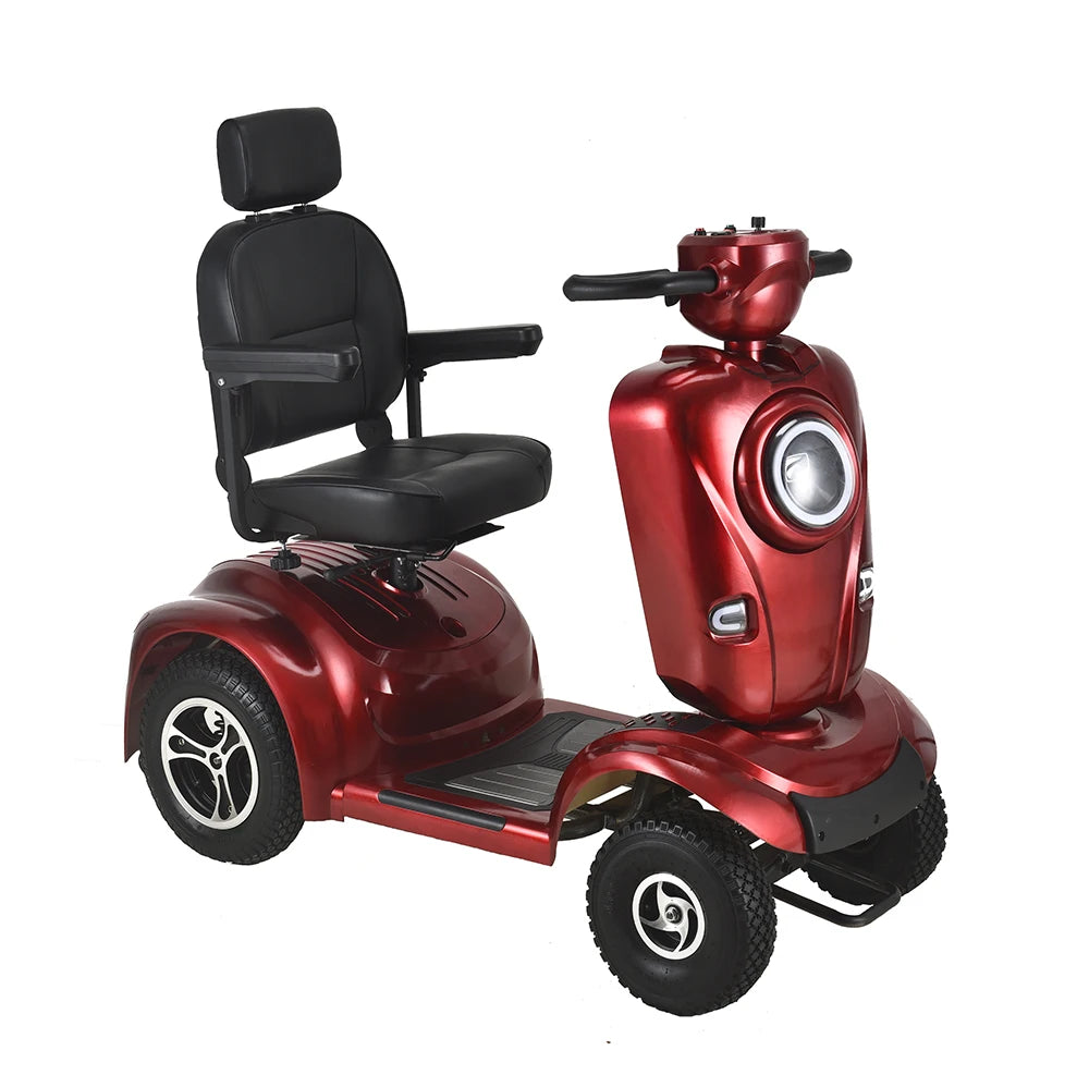 Travel 4 Wheels Elderly Electric Scooter Disabled Handicapped Folding Mobility Scooter For Seniors