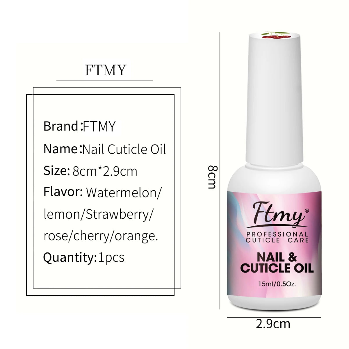 Nail Cuticle oil - 15ml, Alcohol-Free, Vitamin C &, Glycerol Infused,Moisturizing Hand &, Foot Care for Dry Skin