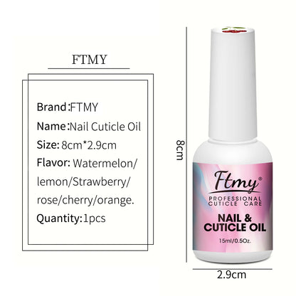 Nail Cuticle oil - 15ml, Alcohol-Free, Vitamin C &, Glycerol Infused,Moisturizing Hand &, Foot Care for Dry Skin