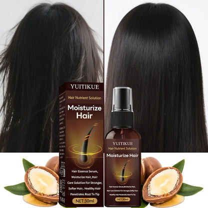 YUITIKUE Hair Nutrient Solution 30ml - Water-Light & Non-Greasy, Deeply Moisturizes & Strengthens Hair