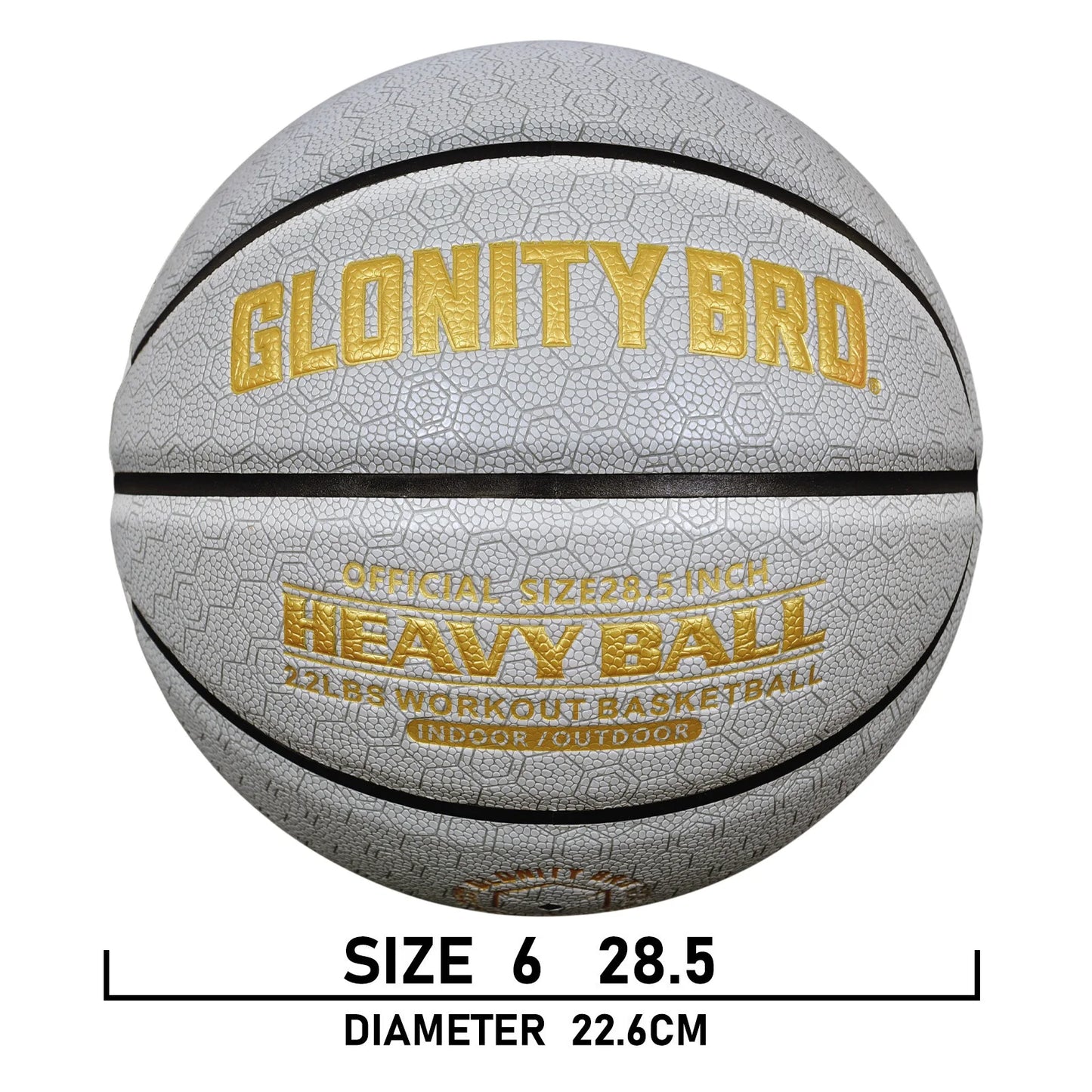 Weighted Training Heavy Basketball 2.2LBS Size 6-28.5''Indoor&Outdoor For Youth&Women Improving Handling Dribbling&Passing Skill