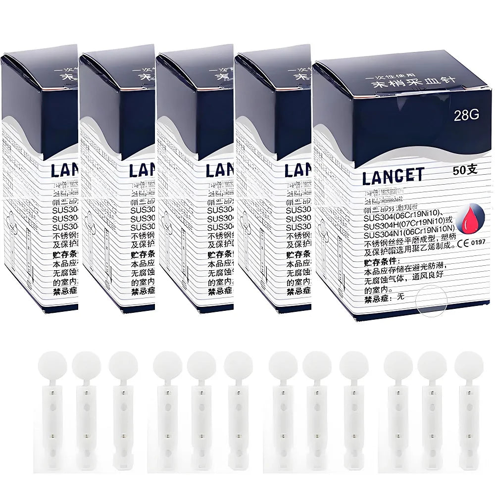 Lancet Pen Adjustable Depth Blood Sampling Glucose Test Pen for Diabetics Blood Collect Lancing Device