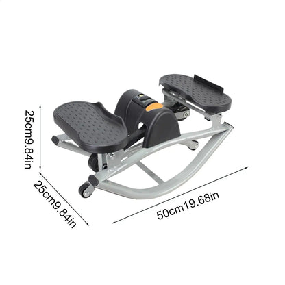 Rock Stepper Exercise Machine Legs Glutes Abs Workout Portable Silent Lateral Stepper Machine for Home Apartment Office Gym