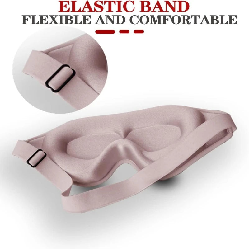 Sleep Mask,3D Deep Contoured Eye Covers for Sleeping,99% Block Out Light Eye Mask,with Adjustable Strap for Sleeping,Traveling