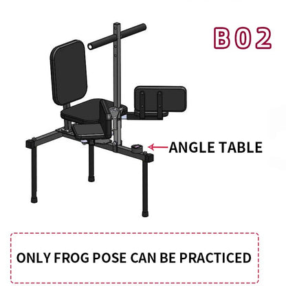 Soft Open Leg Stretching Machine, New Type Frog Splits Flexibility Trainer, 2 in 1 Leg Stretching Steel Frame