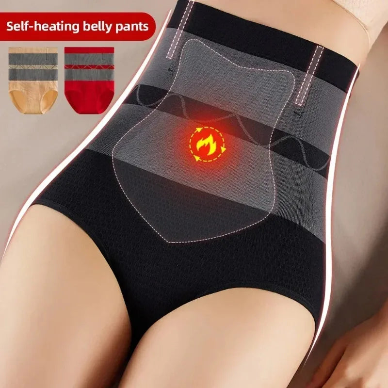 Women's High Waist Belly Slimming Panties Body Shapers Waist Trainer Butt-lifting Non-trace Warm Underwear Hot Underpants