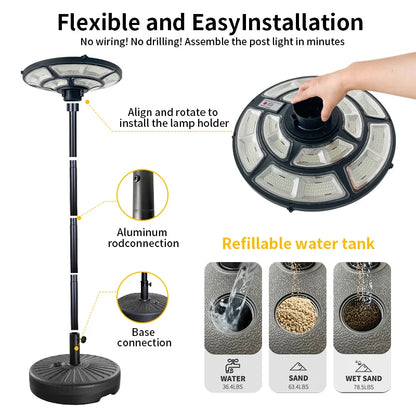 Solar-Powered Movable Garden Light: Waterproof, Energy-Saving Outdoor Lighting for Patio, Backyard – Easy to Install, Long-Lasti